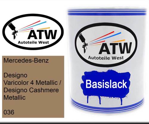 Mercedes-Benz, Designo Varicolor 4 Metallic / Designo Cashmere Metallic, 036: 1L Lackdose, von ATW Autoteile West.